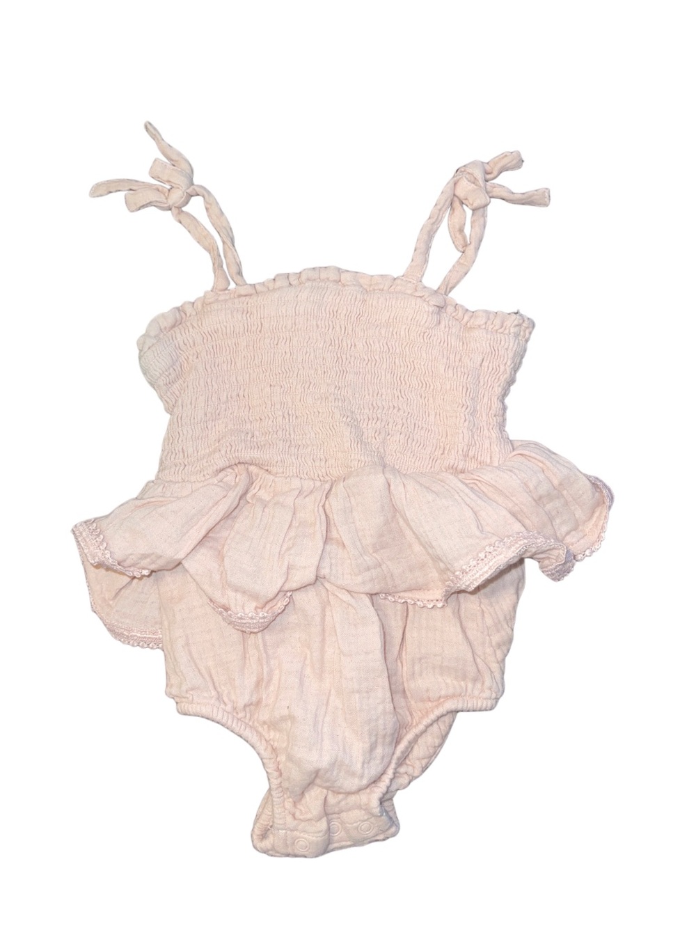 cloud island Baby Girl Pink Ruffle Romper